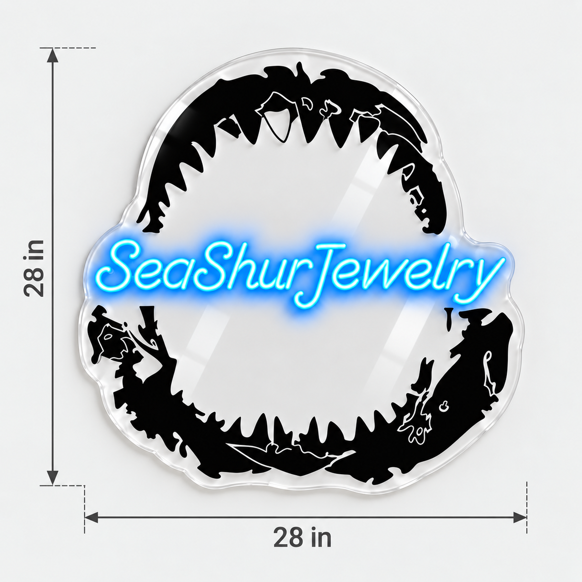 Lizzi's Custom LED Neon Sign - SeaShurJewelry 28inch