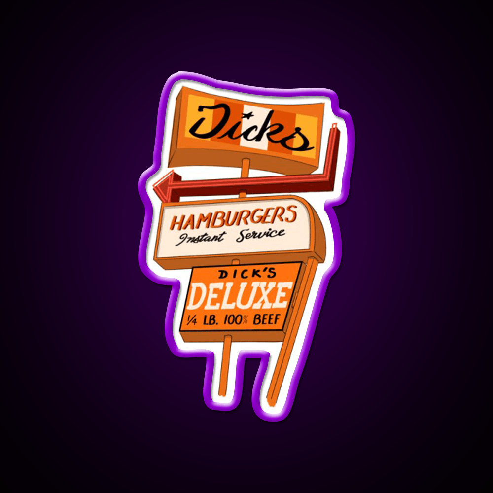 Seattle Hamburger Fast Food Led Neon Sign For Burger Place Rgb Color - Shineneon