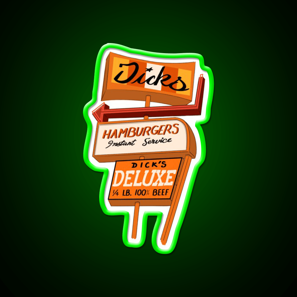 Seattle Hamburger Fast Food Led Neon Sign For Burger Place Rgb Color - Shineneon