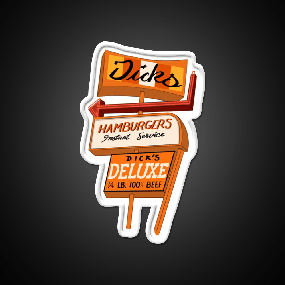 Seattle Hamburger Fast Food Led Neon Sign For Burger Place Rgb Color - Shineneon