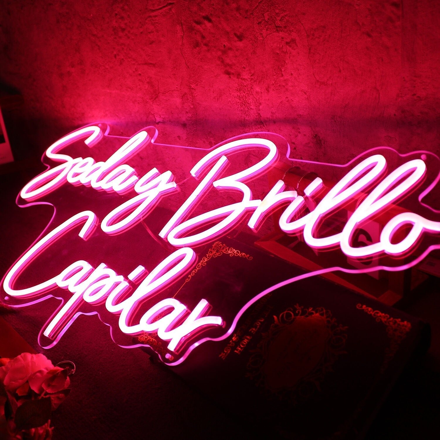 Seday Brillo Capilar Red Led Neon Sign - Shineneon