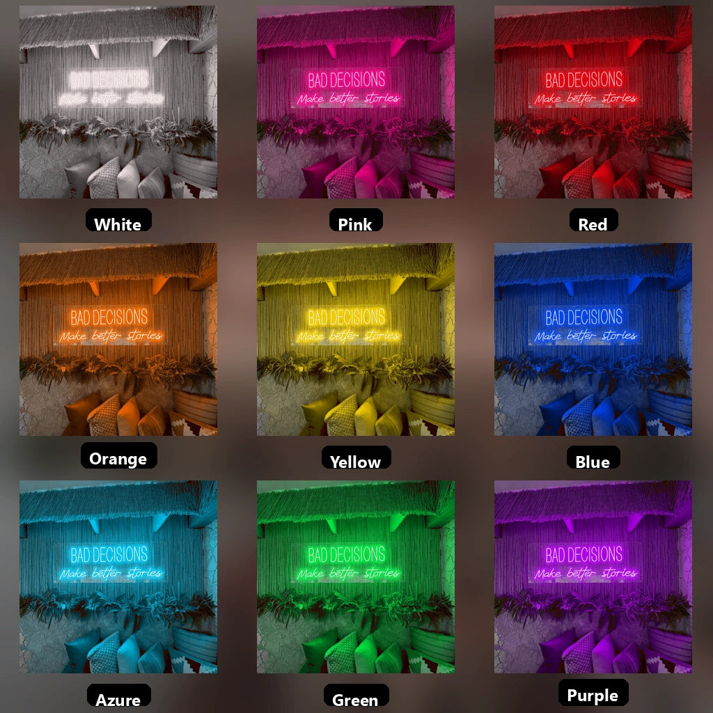 See Wall Decor LED Neon Sign - 05 Color Grid