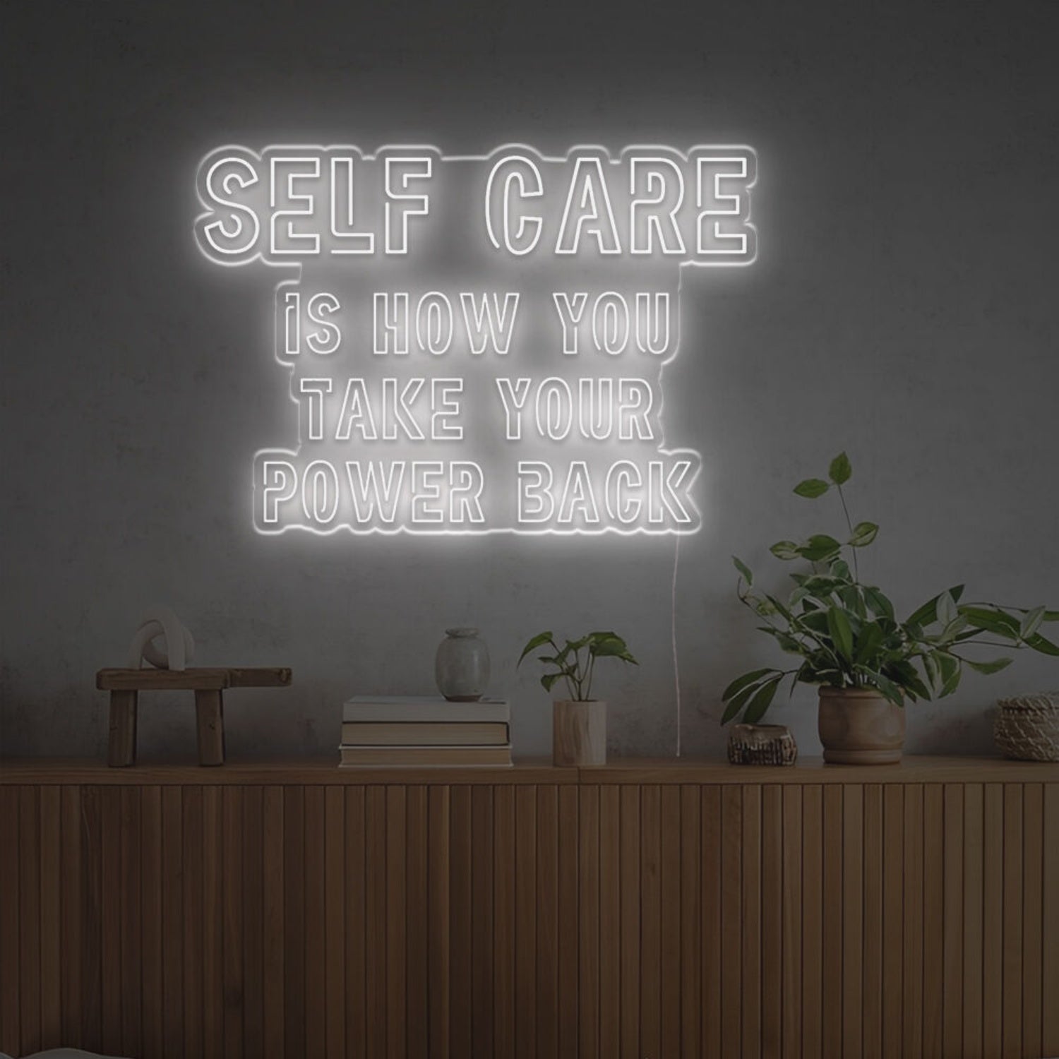 Self Care Is How You Take Your Power Back Led Neon Sign | Shineneon