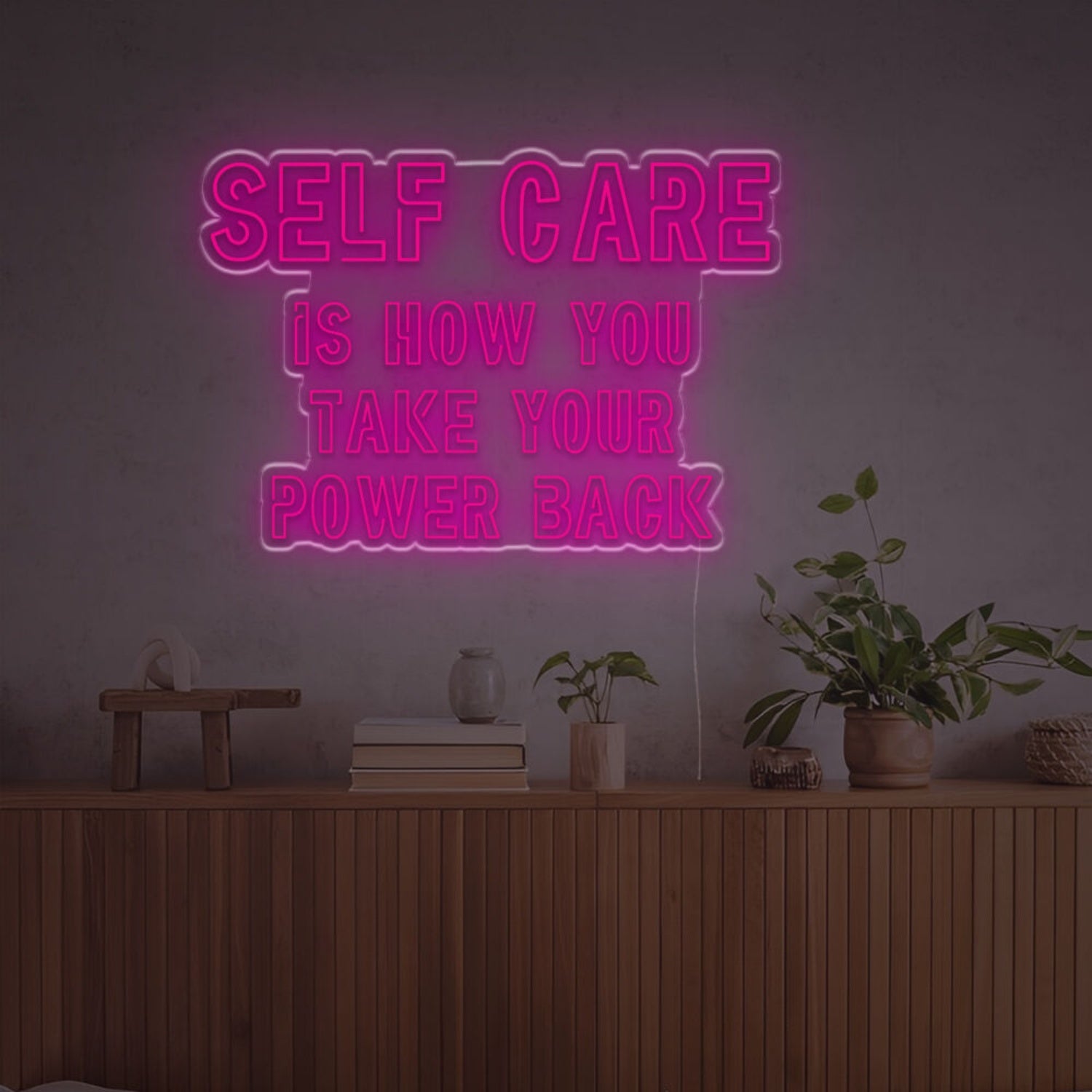 Self Care Is How You Take Your Power Back Led Neon Sign | Shineneon