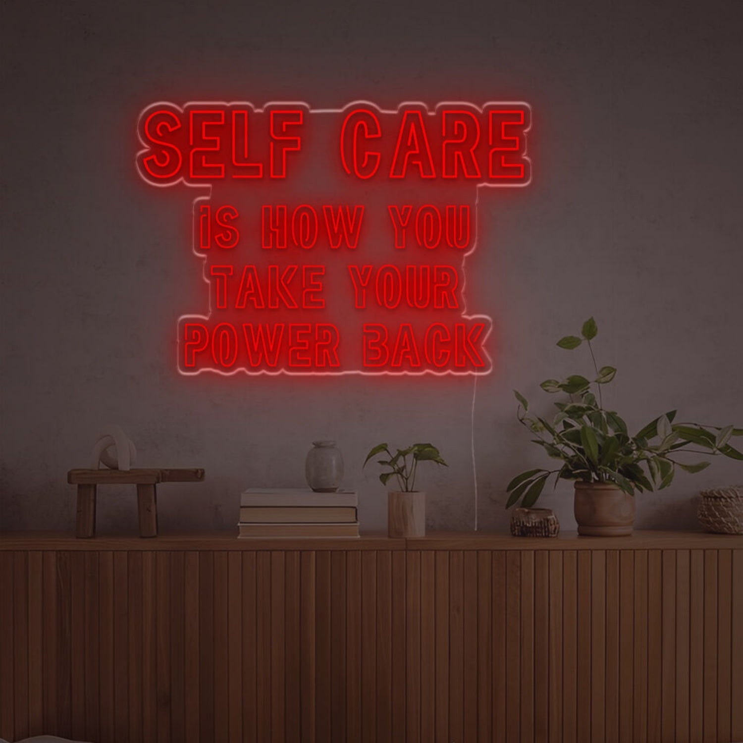 Self Care Is How You Take Your Power Back Led Neon Sign | Shineneon