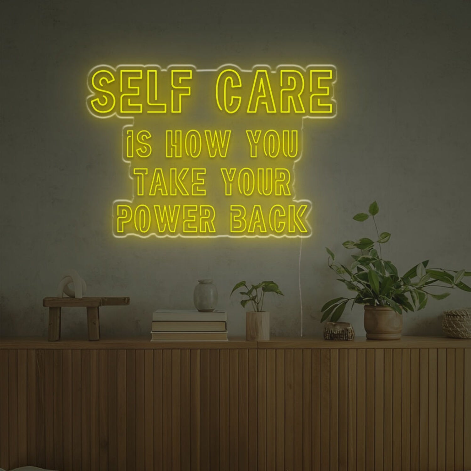 Self Care Is How You Take Your Power Back Led Neon Sign | Shineneon