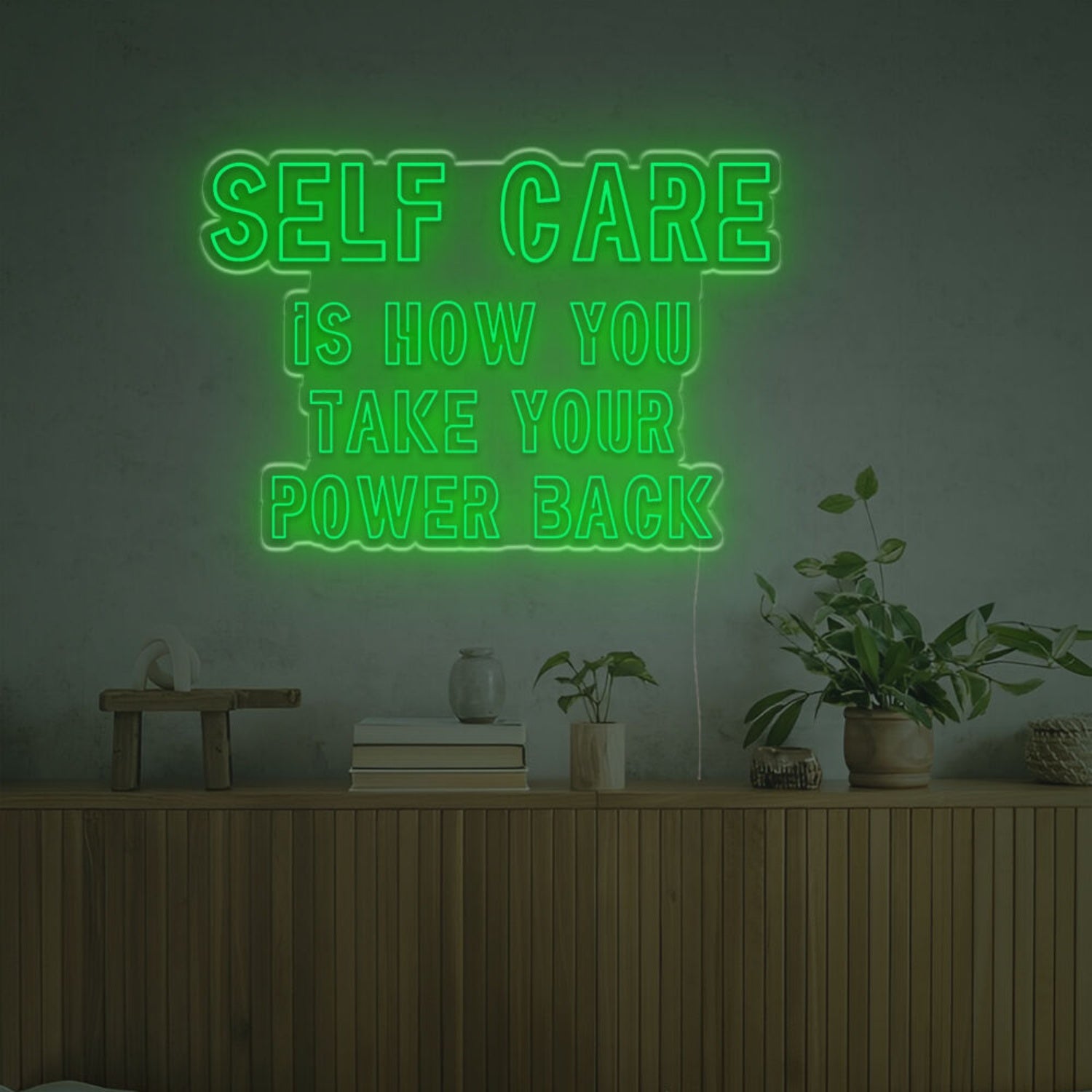 Self Care Is How You Take Your Power Back Led Neon Sign | Shineneon