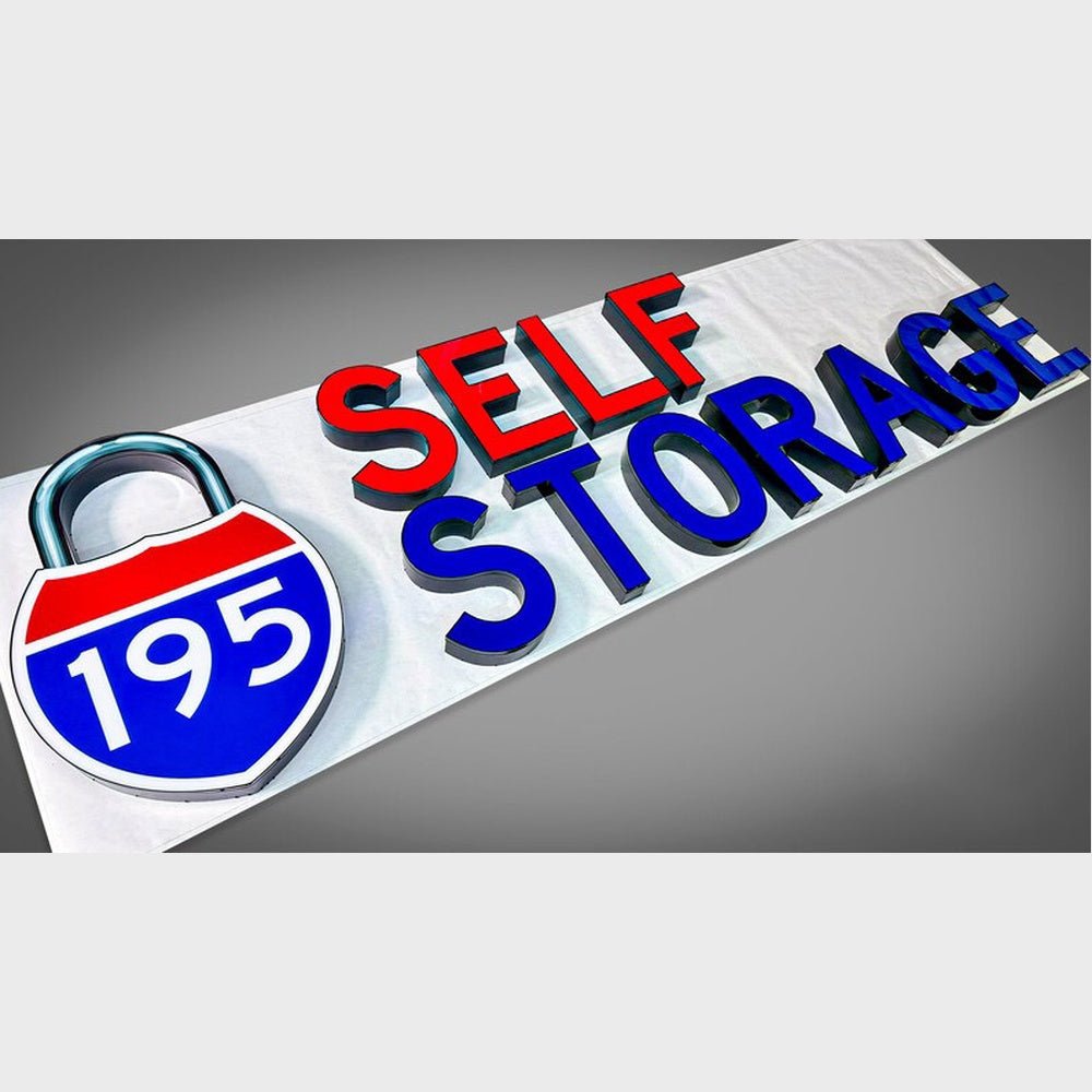 Self Storage 3D Frontlit And Backlit Channel Letter Led Light Sign - Shineneon