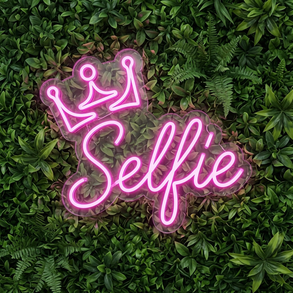 Selfie Wall Decor LED Neon Sign - 01 Original Product Image
