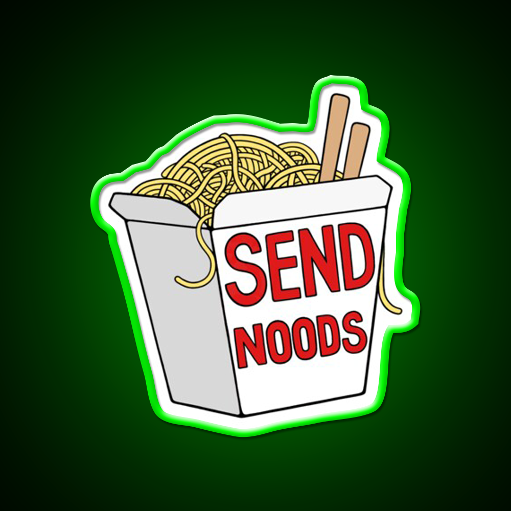 Send Noods Led Neon Sign Chinese Food Rgb Color