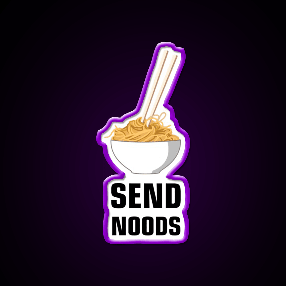 Send Noods Led Neon Sign Chinese Food Home Neon Sign Rgb Color - Shineneon