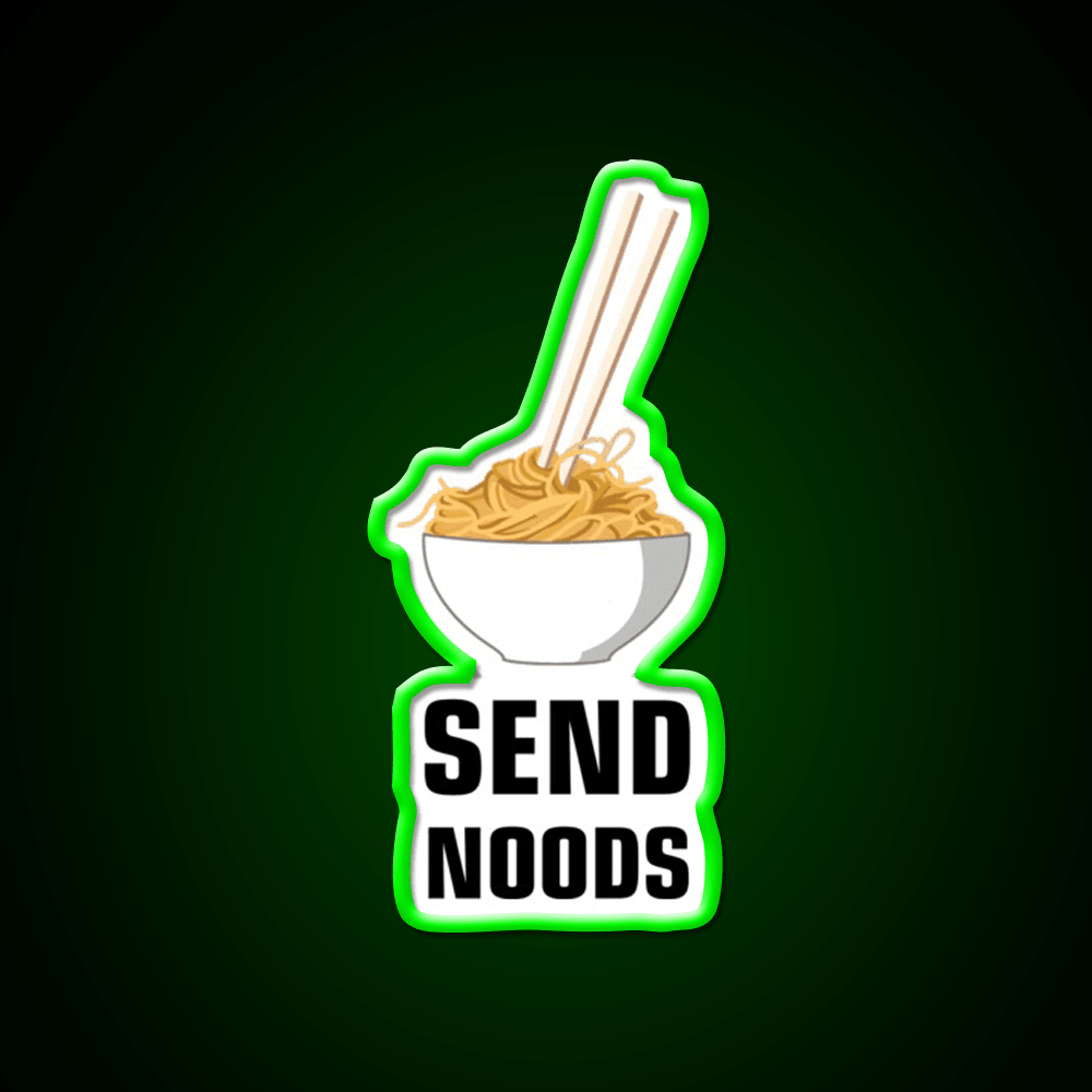 Send Noods Led Neon Sign Chinese Food Home Neon Sign Rgb Color - Shineneon