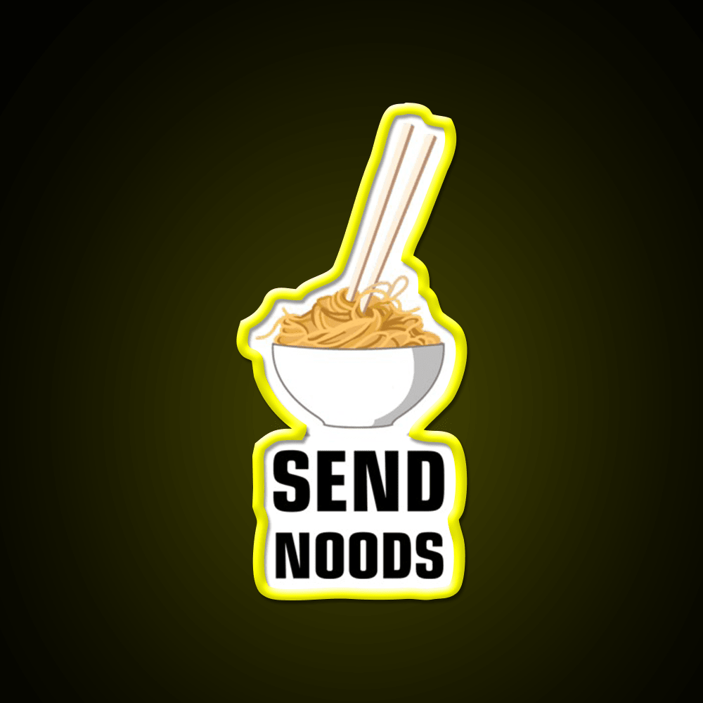 Send Noods Led Neon Sign Chinese Food Home Neon Sign Rgb Color - Shineneon