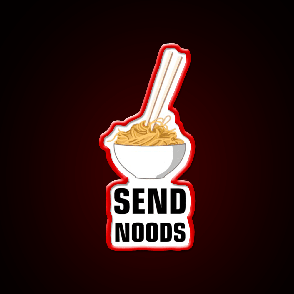 Send Noods Led Neon Sign Chinese Food Home Neon Sign Rgb Color - Shineneon