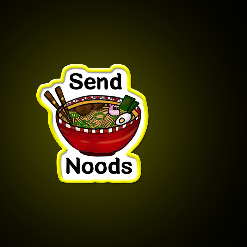 Send Noods Led Neon Sign Chinese Food Restaurant Neon Sign Rgb Color