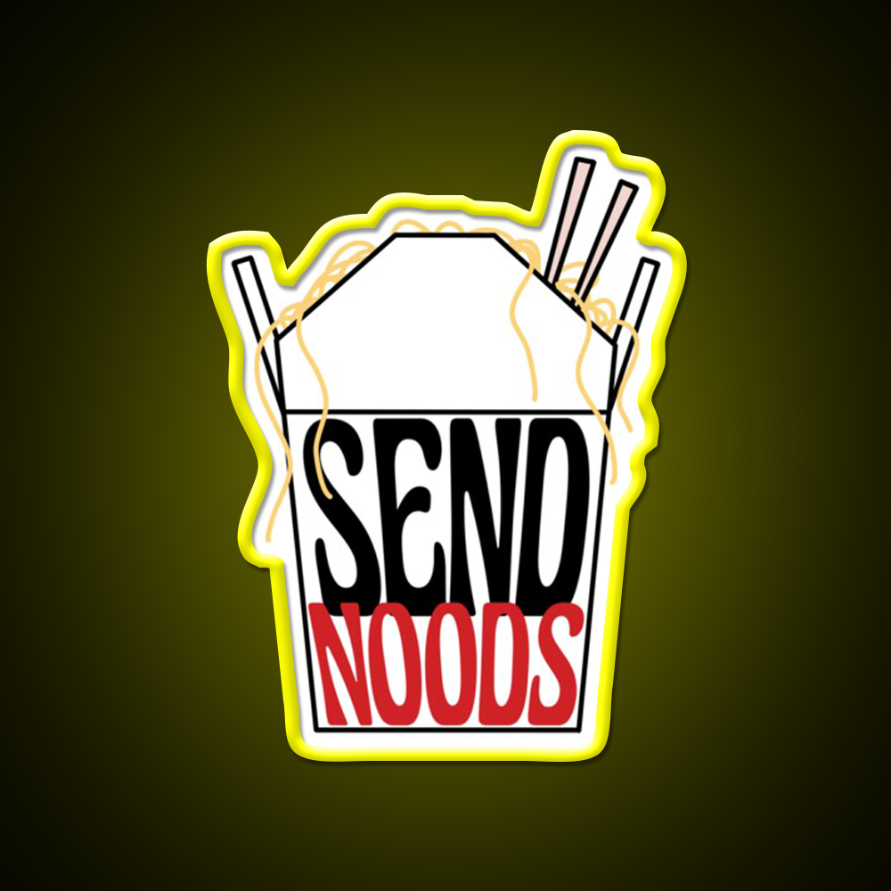 Send Noods Led Neon Sign Chinese Food Restaurant Wall Art Rgb Color
