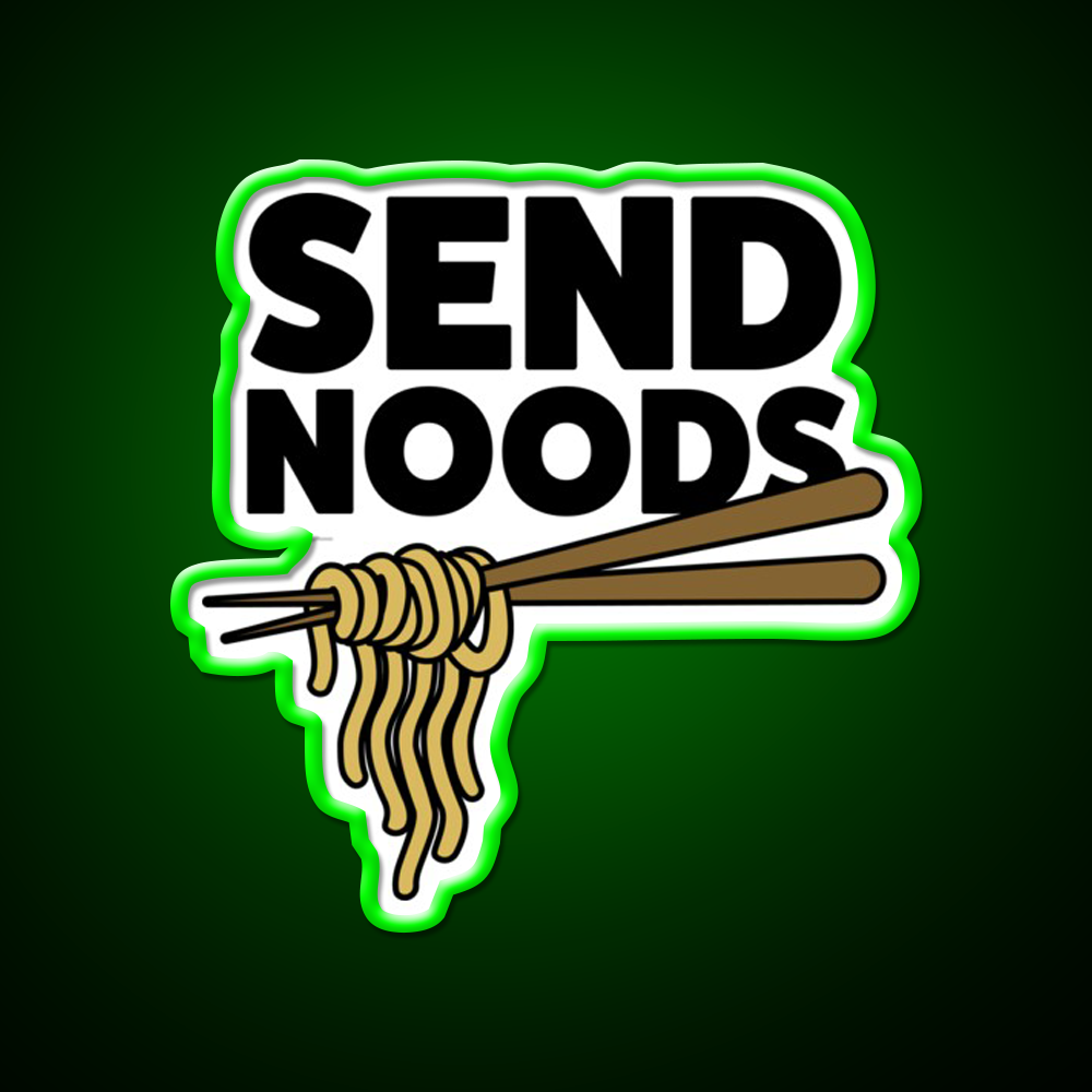 Send Noods Led Neon Sign Chinese Food Wall Decor Rgb Color - LED neon sign view 8