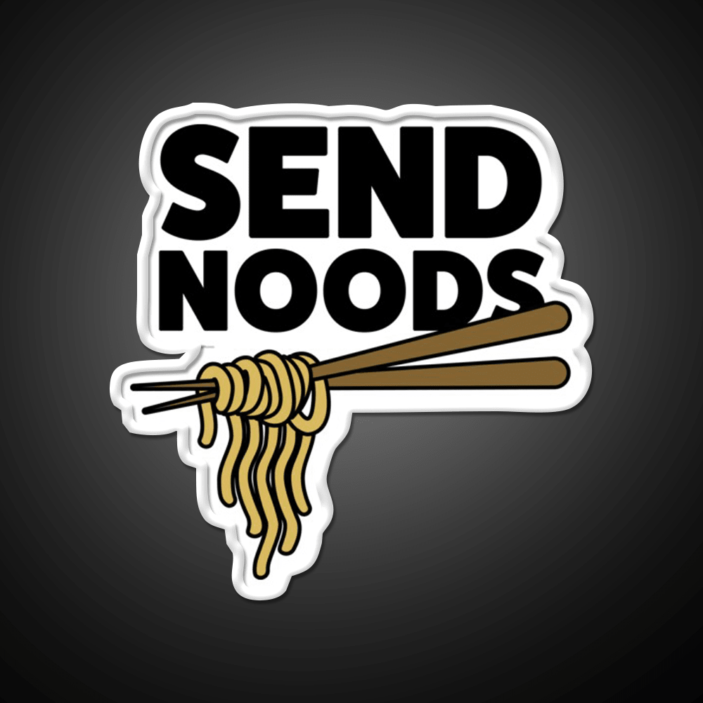 Send Noods Led Neon Sign Chinese Food Wall Decor Rgb Color - Shineneon