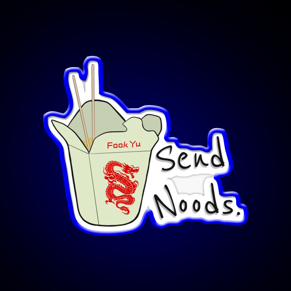 Send Noods Led Neon Sign Chinese Food Wall Neon Sign Rgb Color - LED neon sign view 5