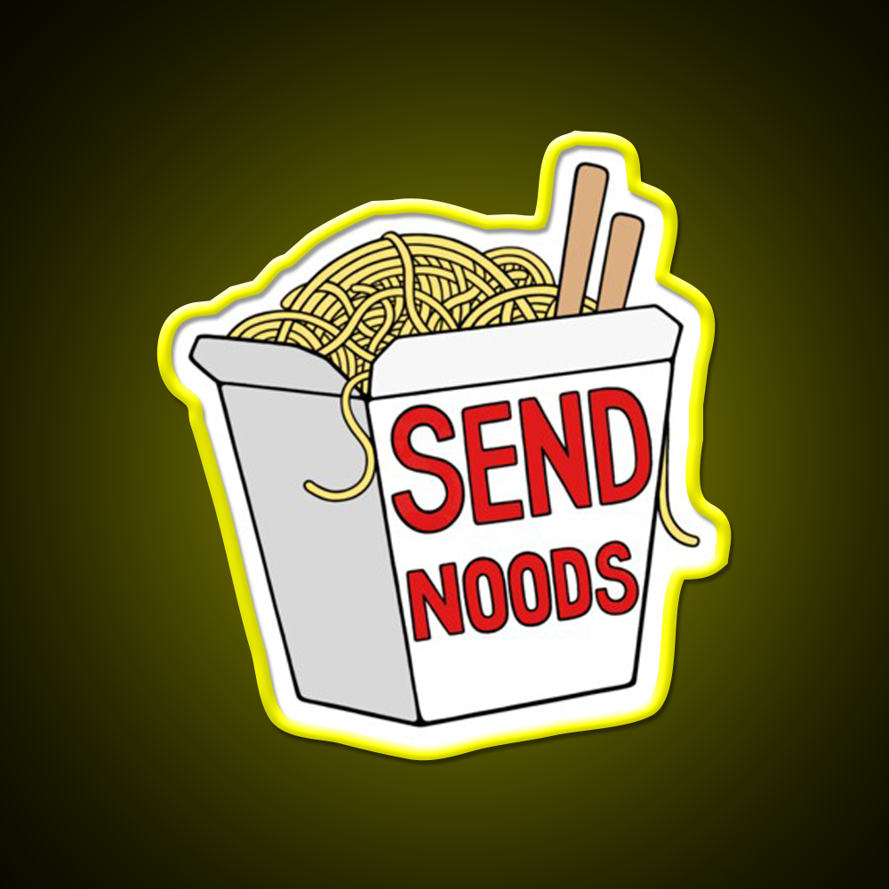 Send Noods Led Neon Sign Chinese Food Rgb Color