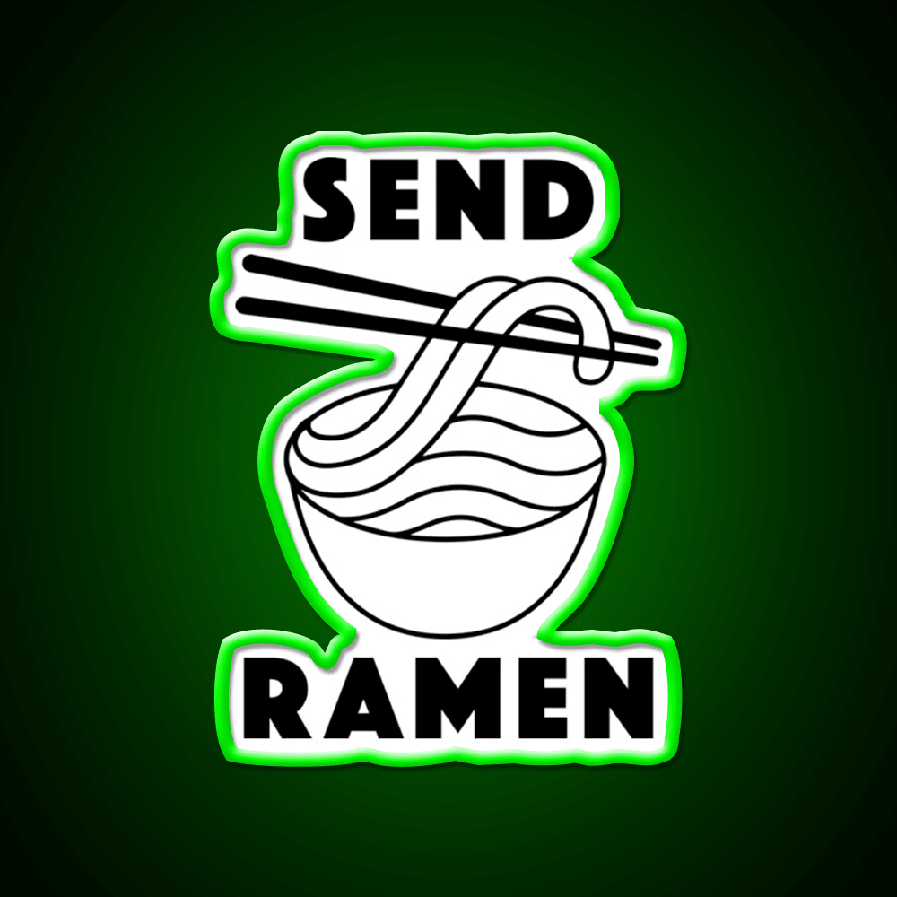 Send Ramen Led Neon Sign Chinese Food Rgb Color - Shineneon