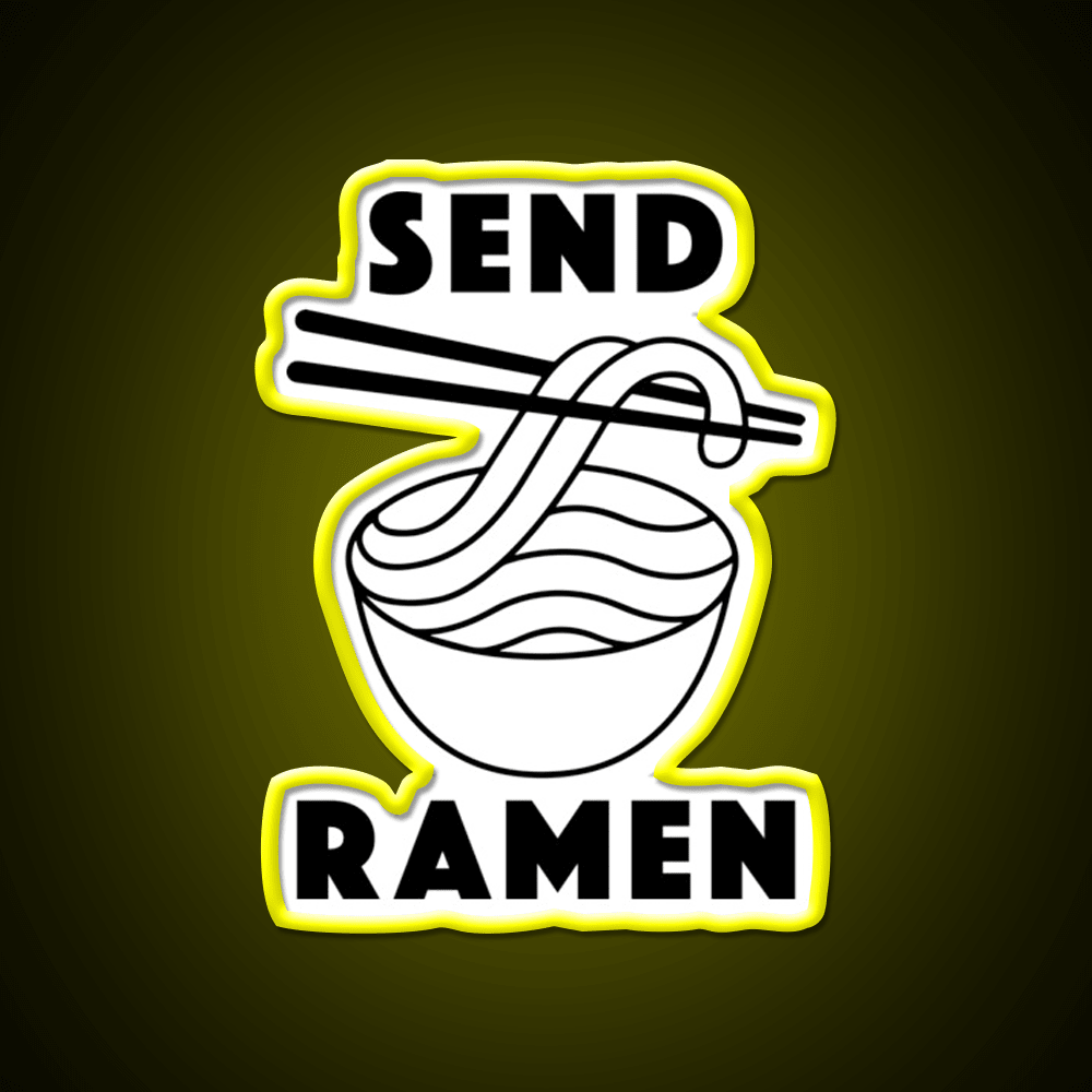 Send Ramen Led Neon Sign Chinese Food Rgb Color - Shineneon