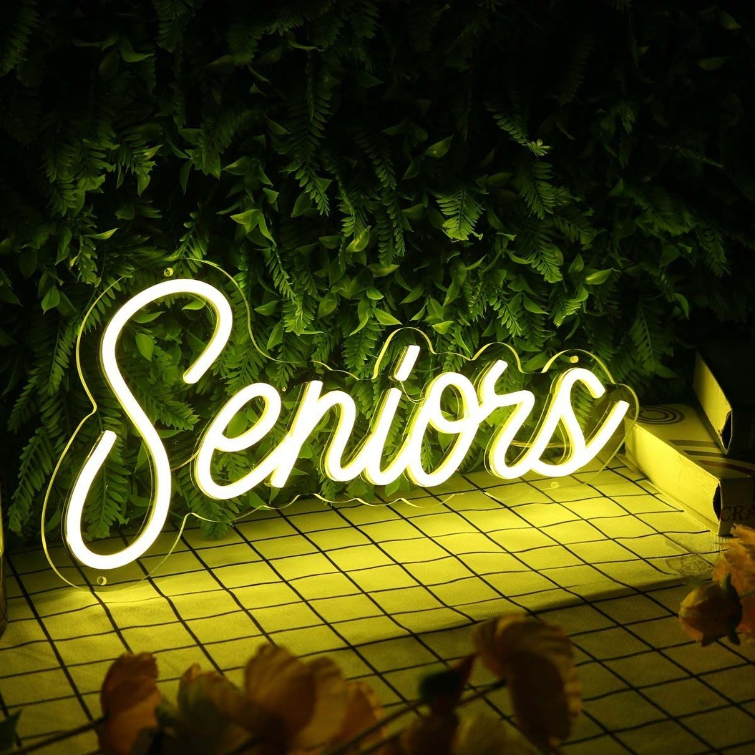 Seniors Yellow Led Neon Sign - Shineneon