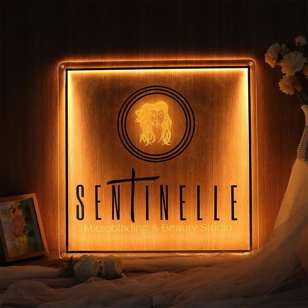 Sentinelle Acrylic Business Logo Sign - Shineneon