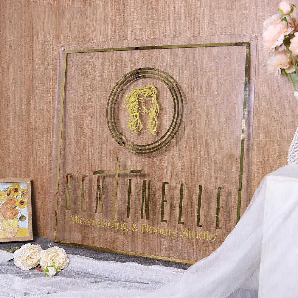 Sentinelle Acrylic Business Logo Sign - Shineneon