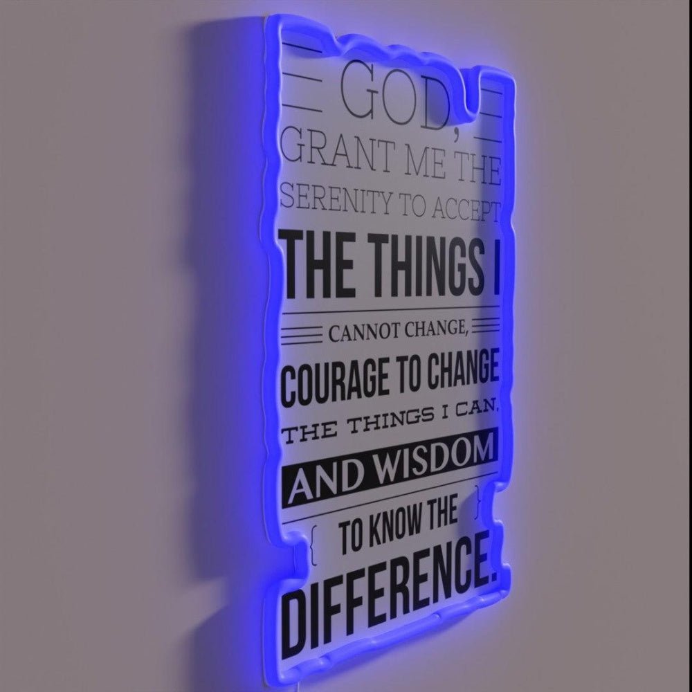Serenity Prayer Gift Rgb Led Neon Sign - Shineneon