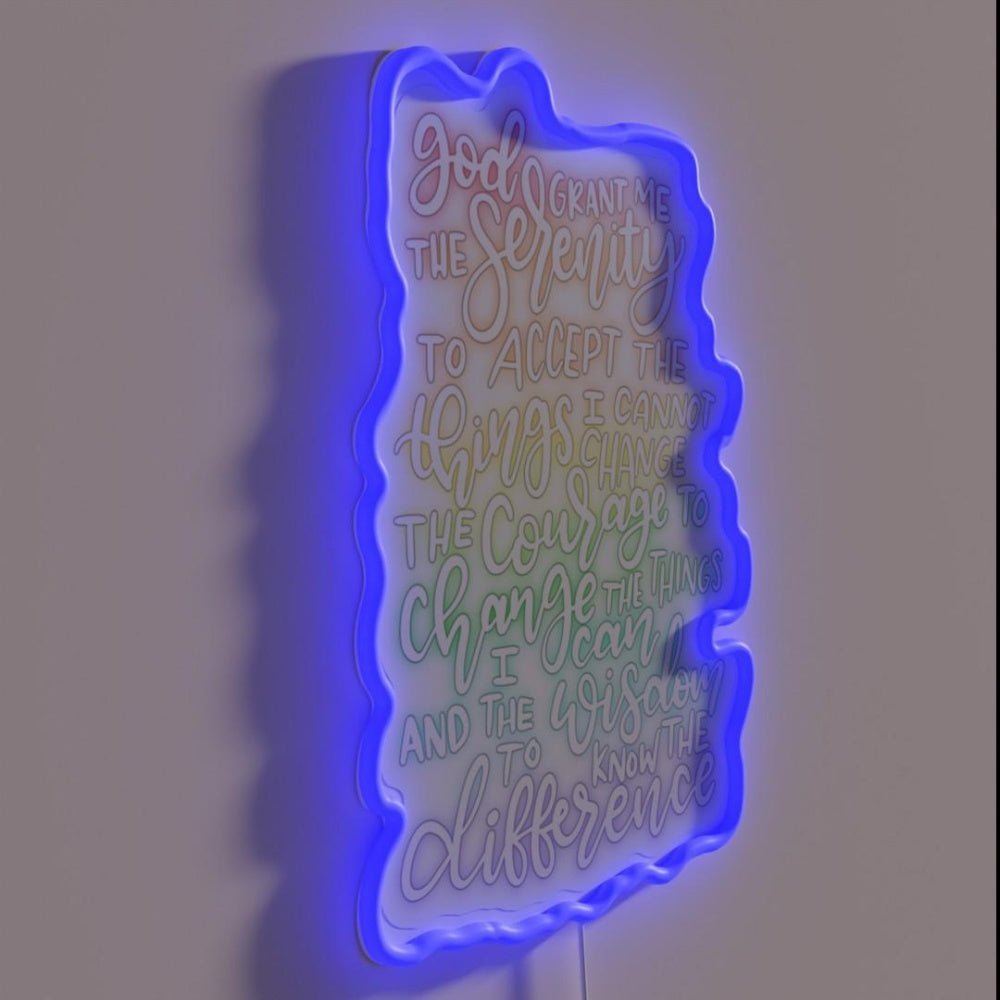 Serenity Prayer Rgb Led Neon Sign - Shineneon