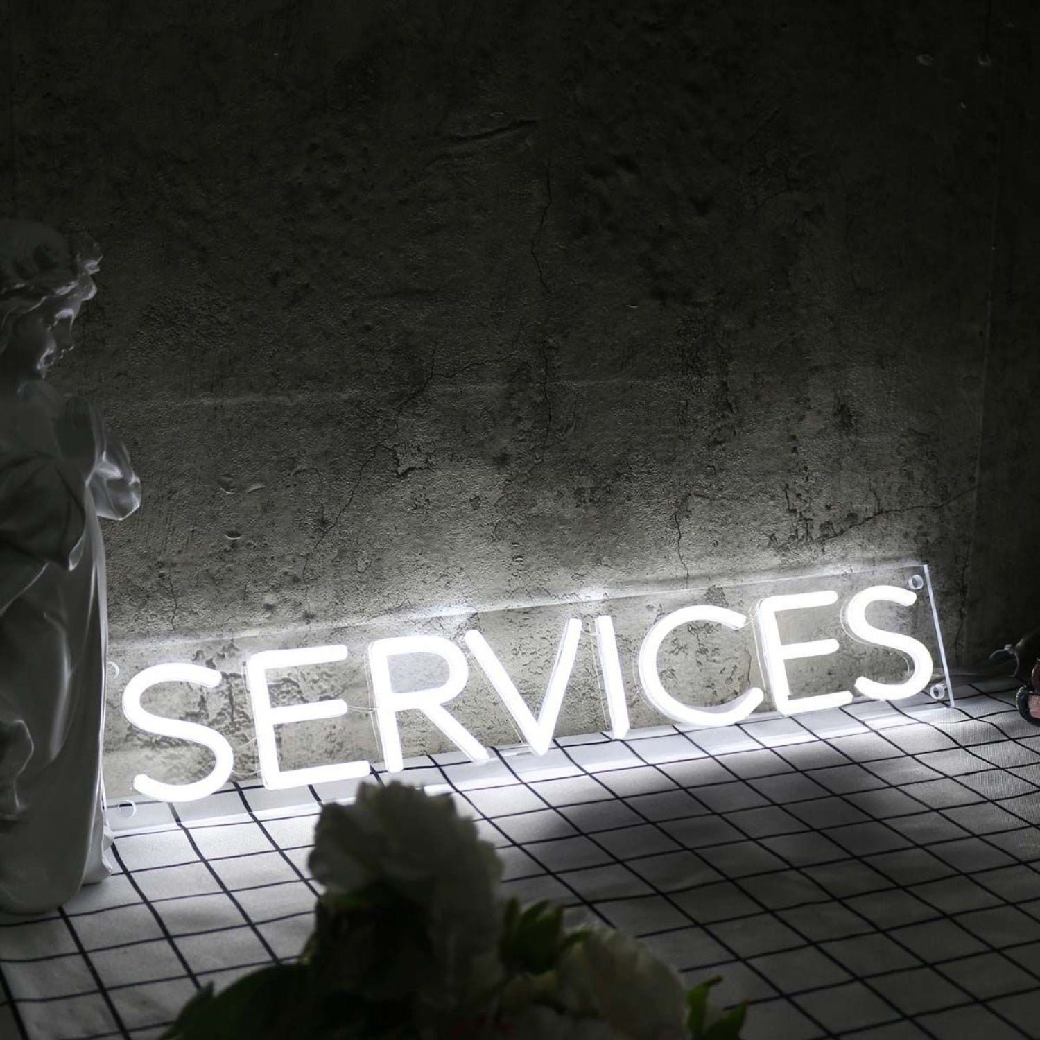 Services White Led Neon Sign - Shineneon