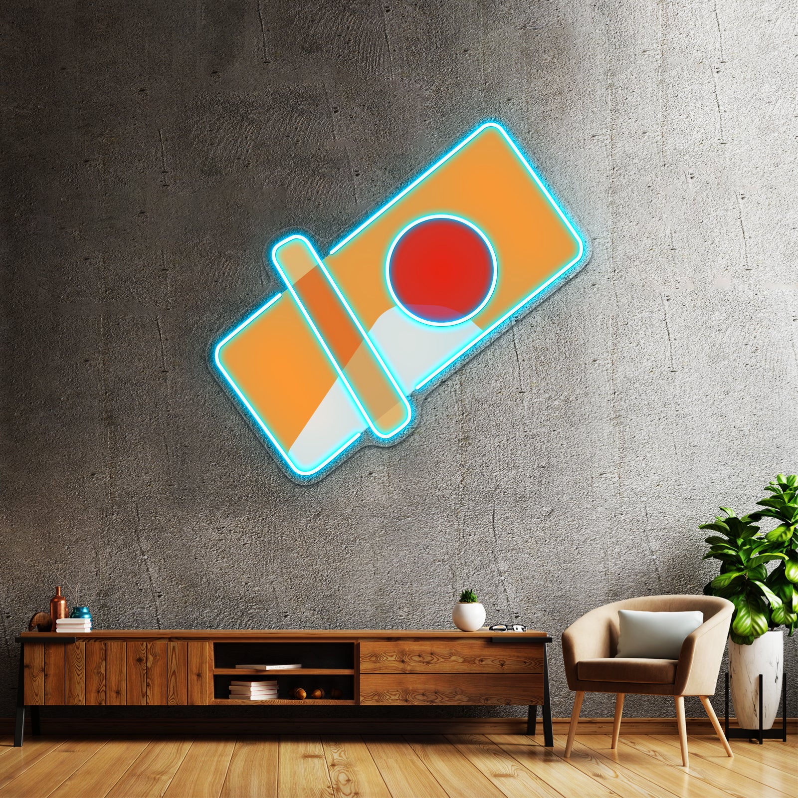 Seventeen Woozi Change Up Minimalist Abstract Art Wall Artwork Neon Signs | Shineneon