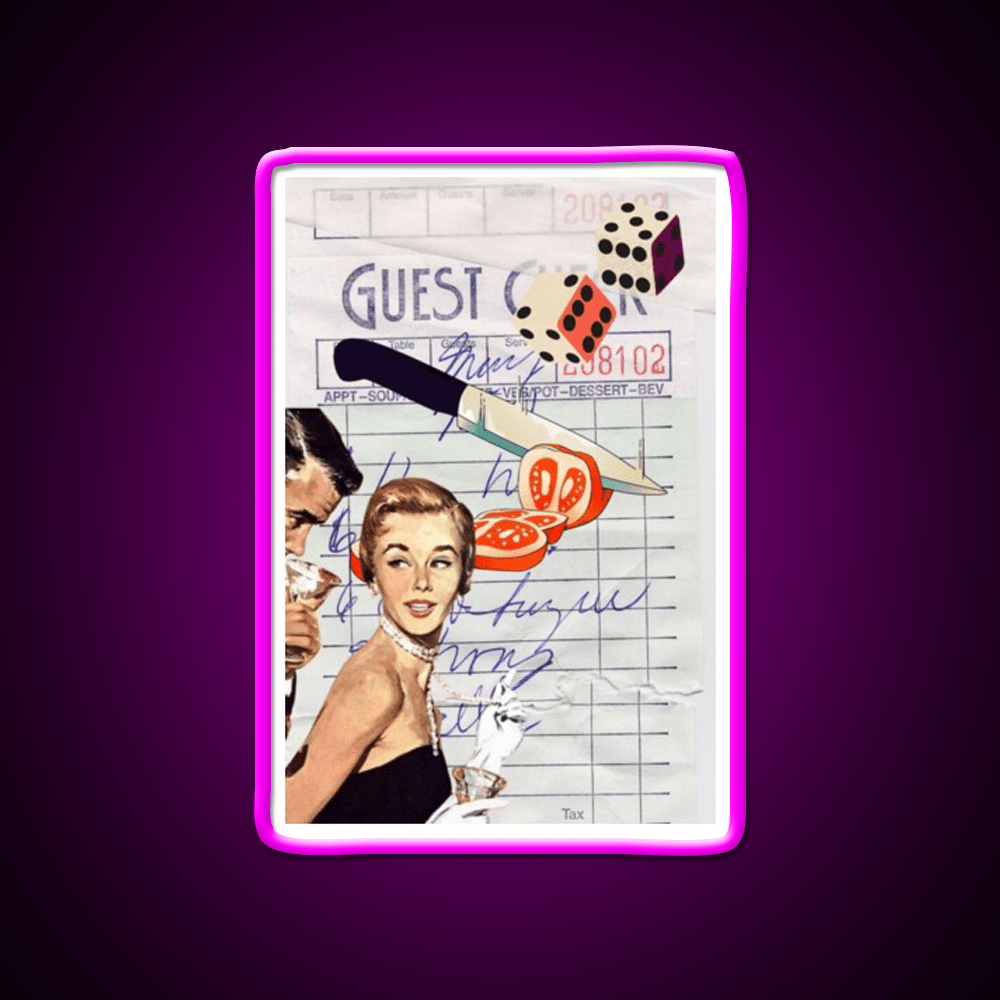 Sexy Guest Check Party Drink Tequila Led Neon Sign Rgb Color - Shineneon