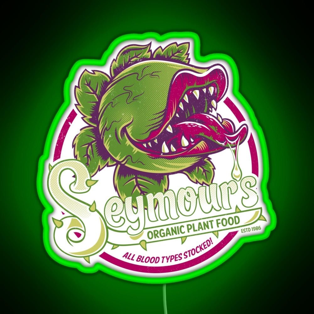 Seymour S Organic Plant Food Musical Theatre Rgb Led Neon Sign Pop Wall Art - Shineneon