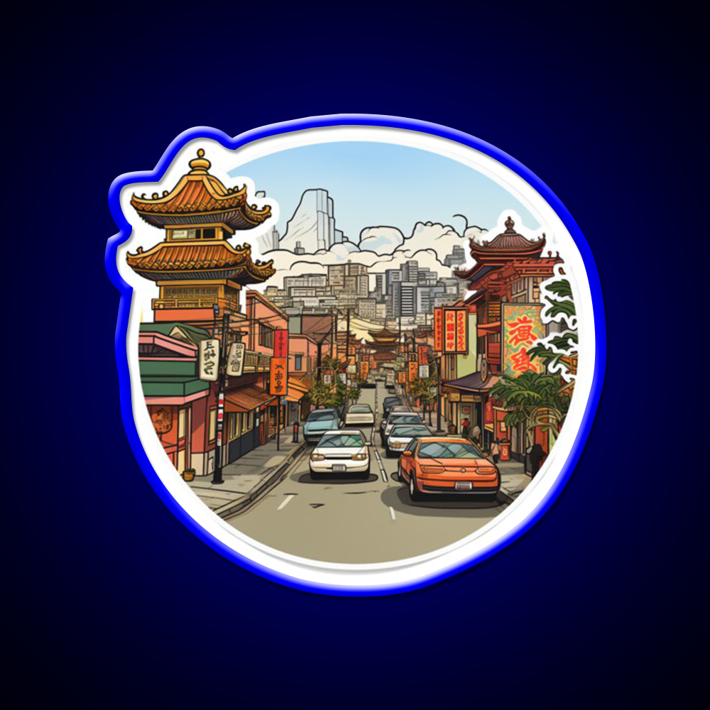 Sf Chinatown Ish Asian Cultural Led Neon Sign Rgb Color - LED neon sign view 5