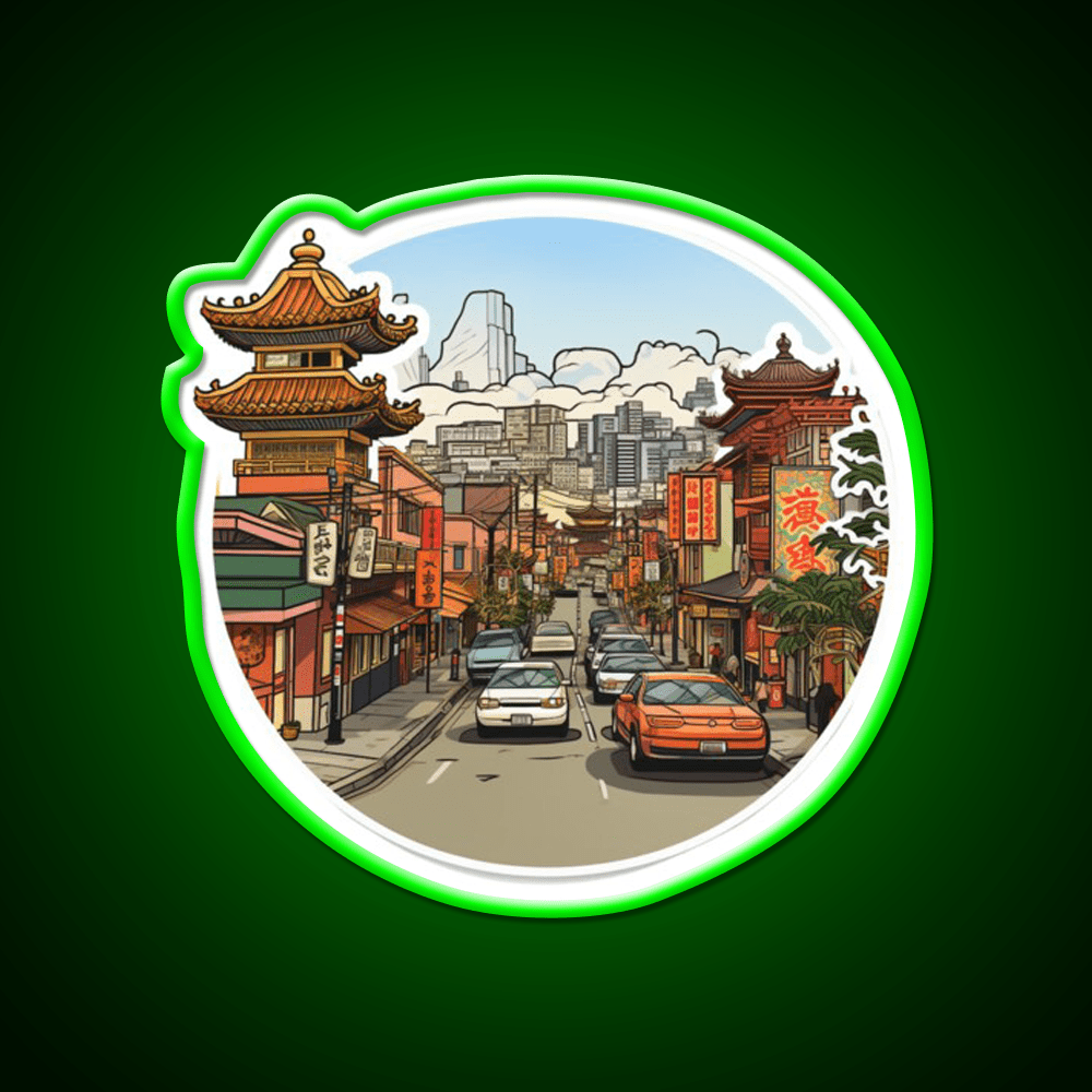 Sf Chinatown Ish Asian Cultural Led Neon Sign Rgb Color - Shineneon