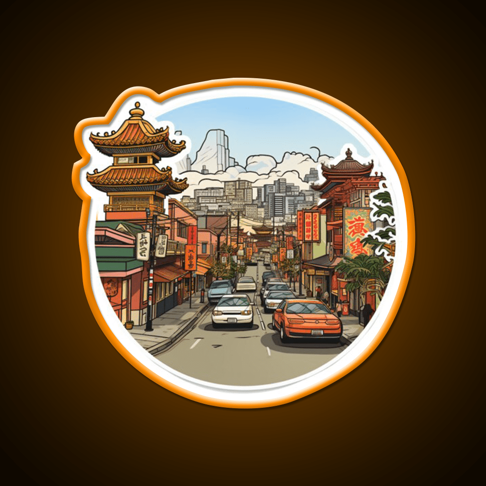 Sf Chinatown Ish Asian Cultural Led Neon Sign Rgb Color - Shineneon