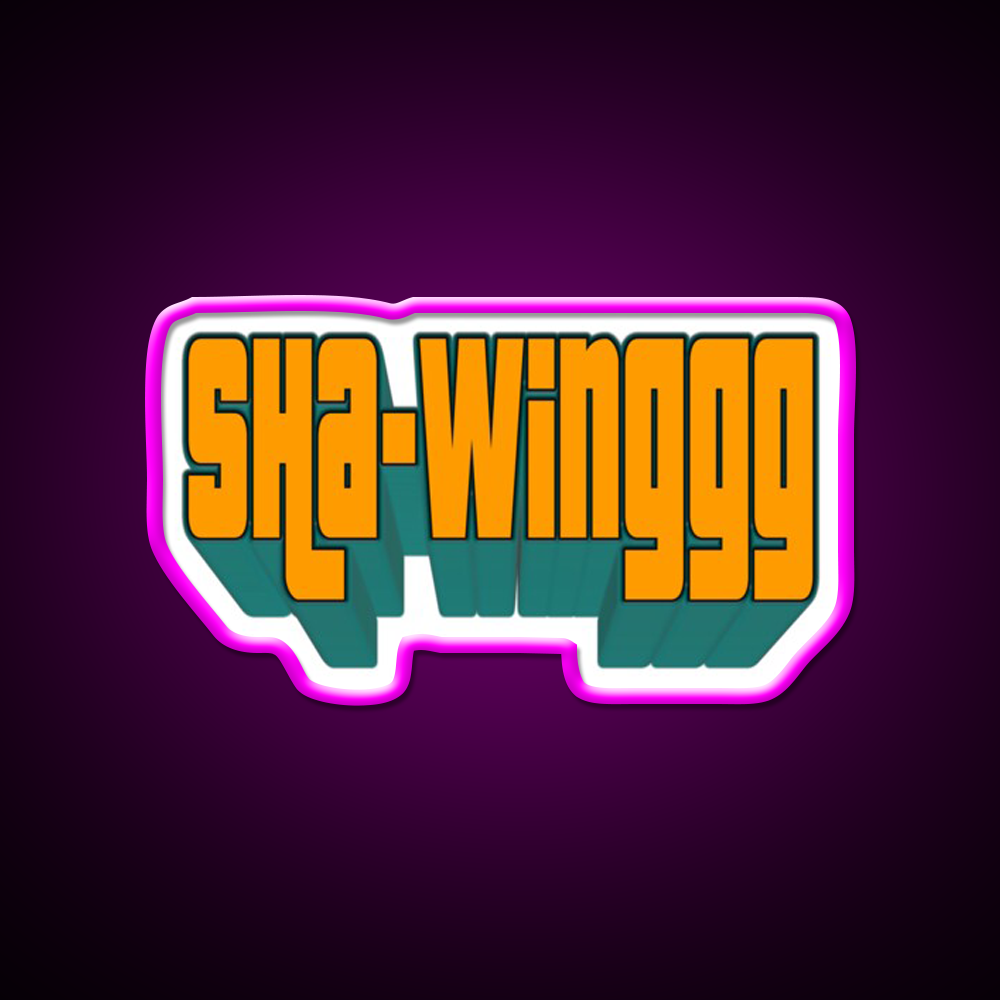 Sha Winggg Beer Bar Decor Led Neon Sign Rgb Color - Neon sign mounted on wall in room