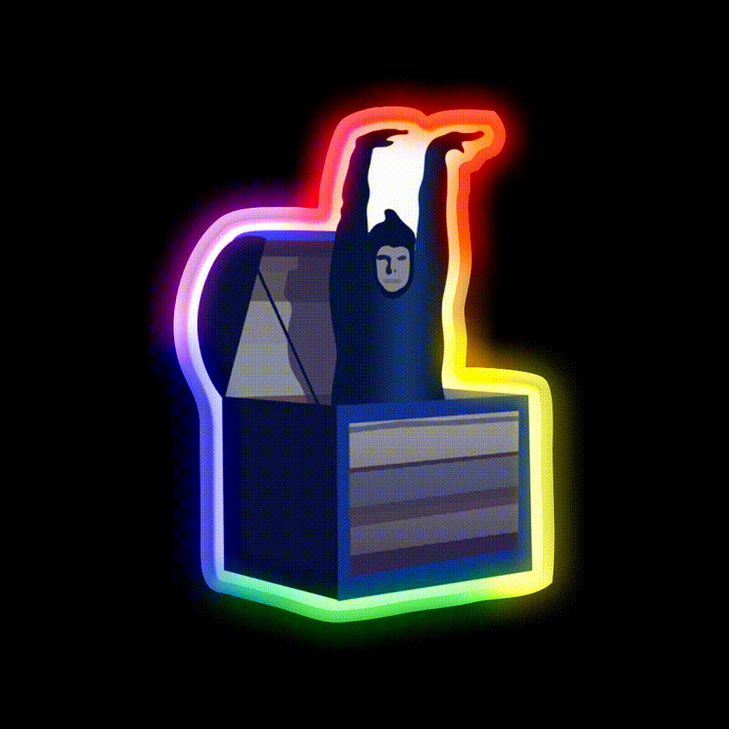 Shadow Dance Peter Pan Goes Wrong Beer Bar Decor Led Neon Sign Rgb Color - LED neon sign close-up detail