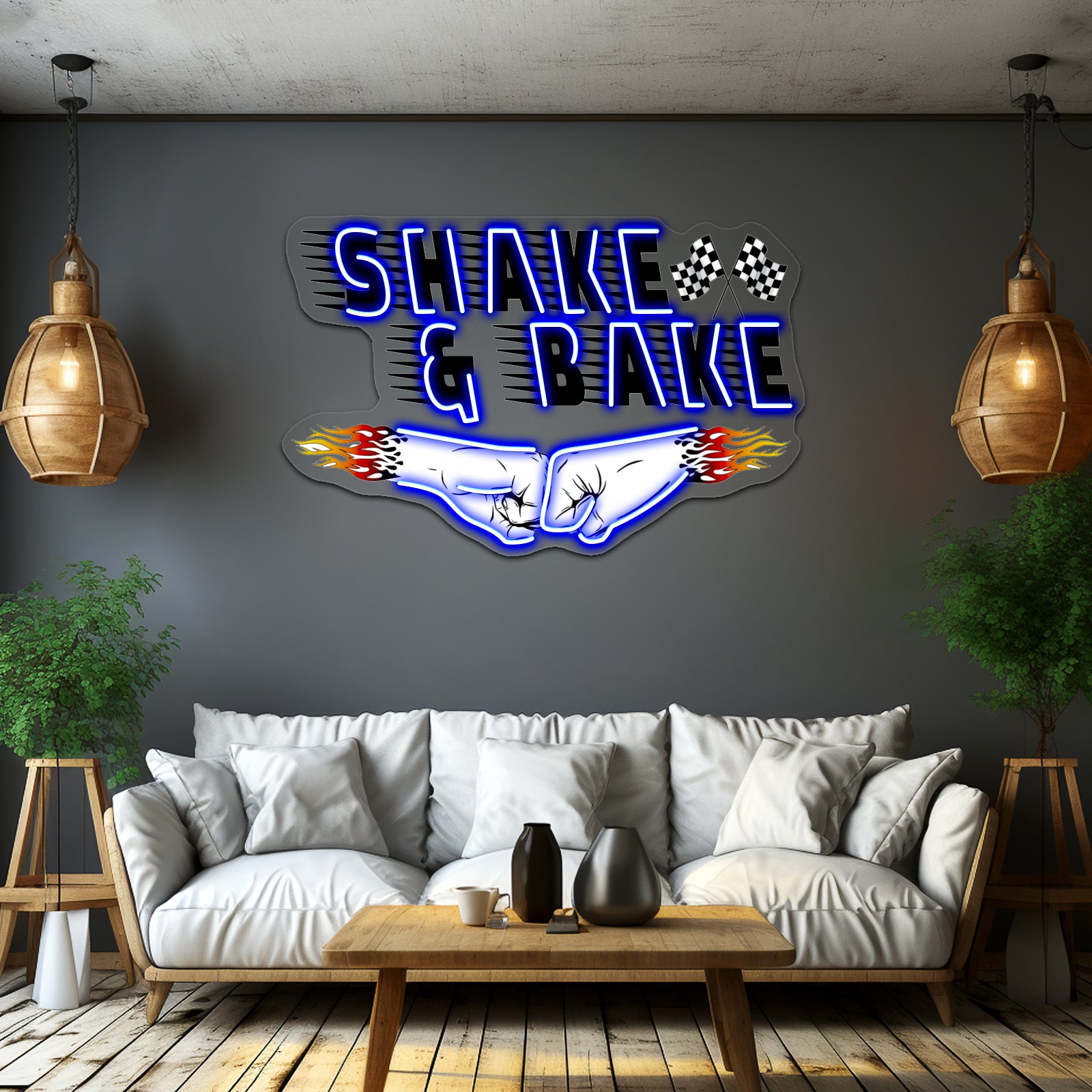 Shake And Bake Artwork Custom Led Signs | Shineneon