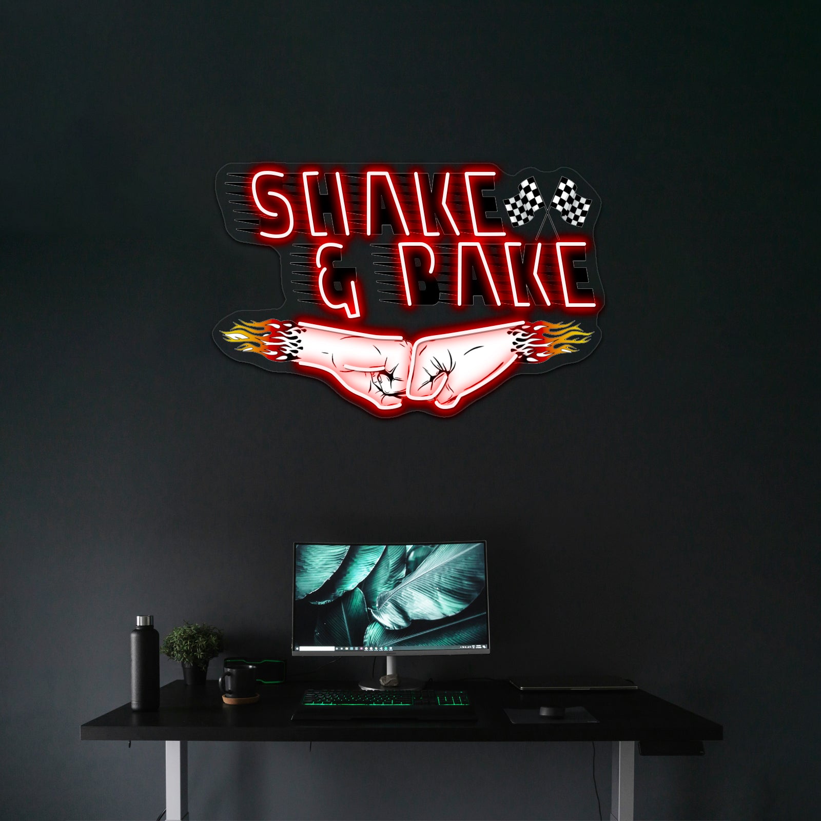 Shake And Bake Artwork Custom Led Signs | Shineneon
