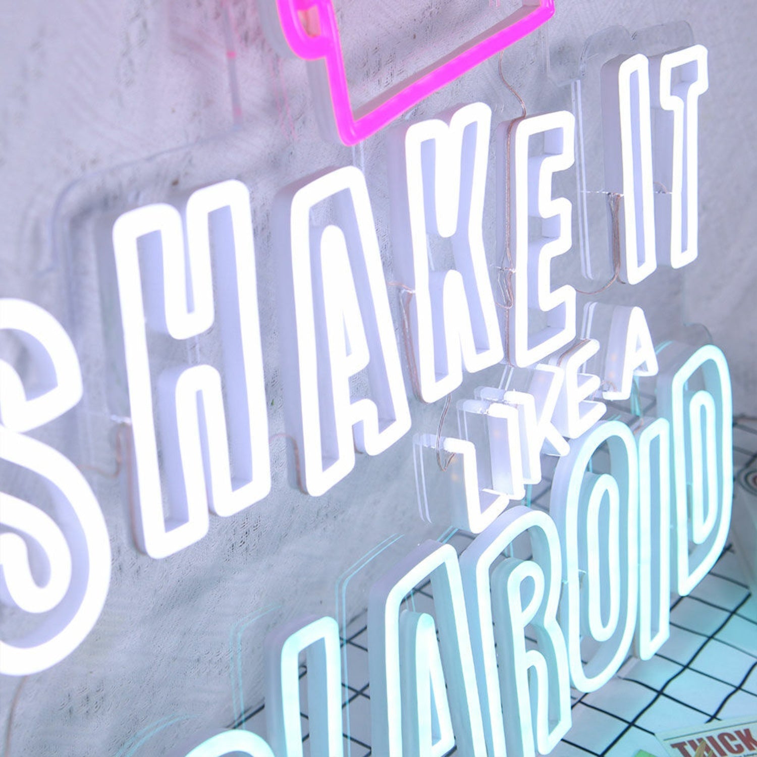 Shake It Like A Polaroid Led Neon Sign - Shineneon