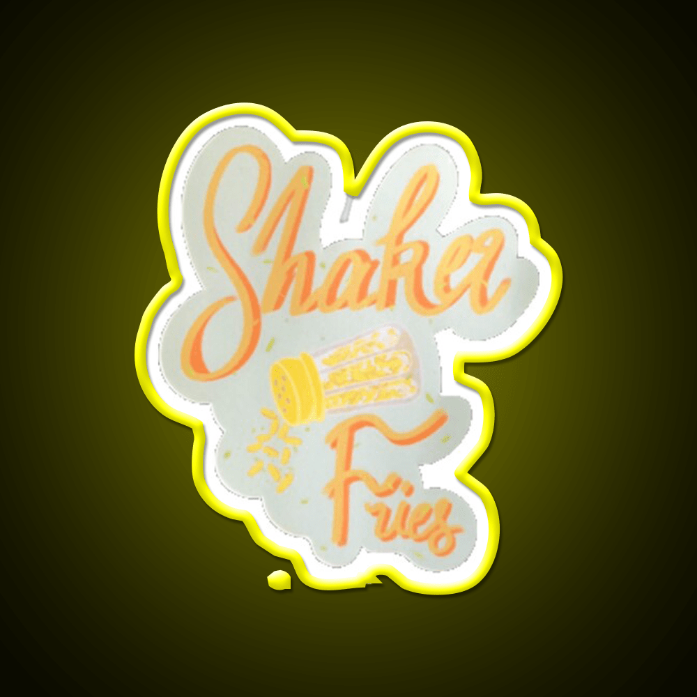 Shaker Fries Fast Food Led Neon Sign For Burger Place Rgb Color - Shineneon