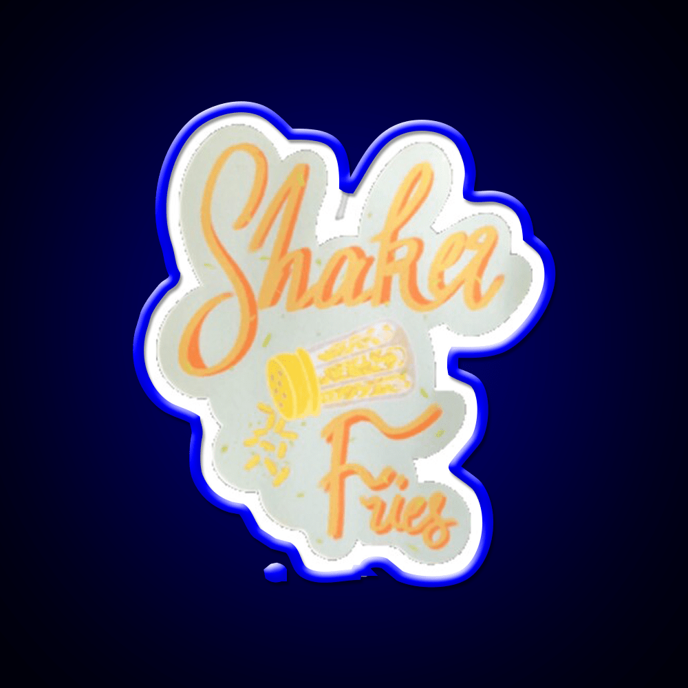 Shaker Fries Fast Food Led Neon Sign For Burger Place Rgb Color - Shineneon