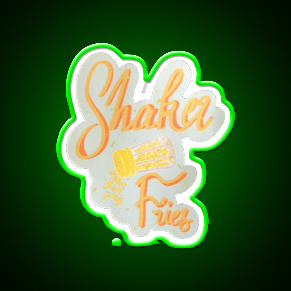 Shaker Fries Fast Food Led Neon Sign For Burger Place Rgb Color - Shineneon