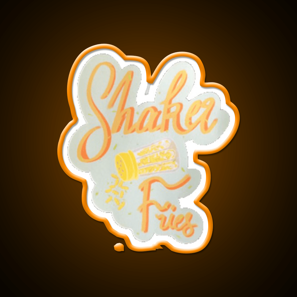 Shaker Fries Fast Food Led Neon Sign For Burger Place Rgb Color - Shineneon