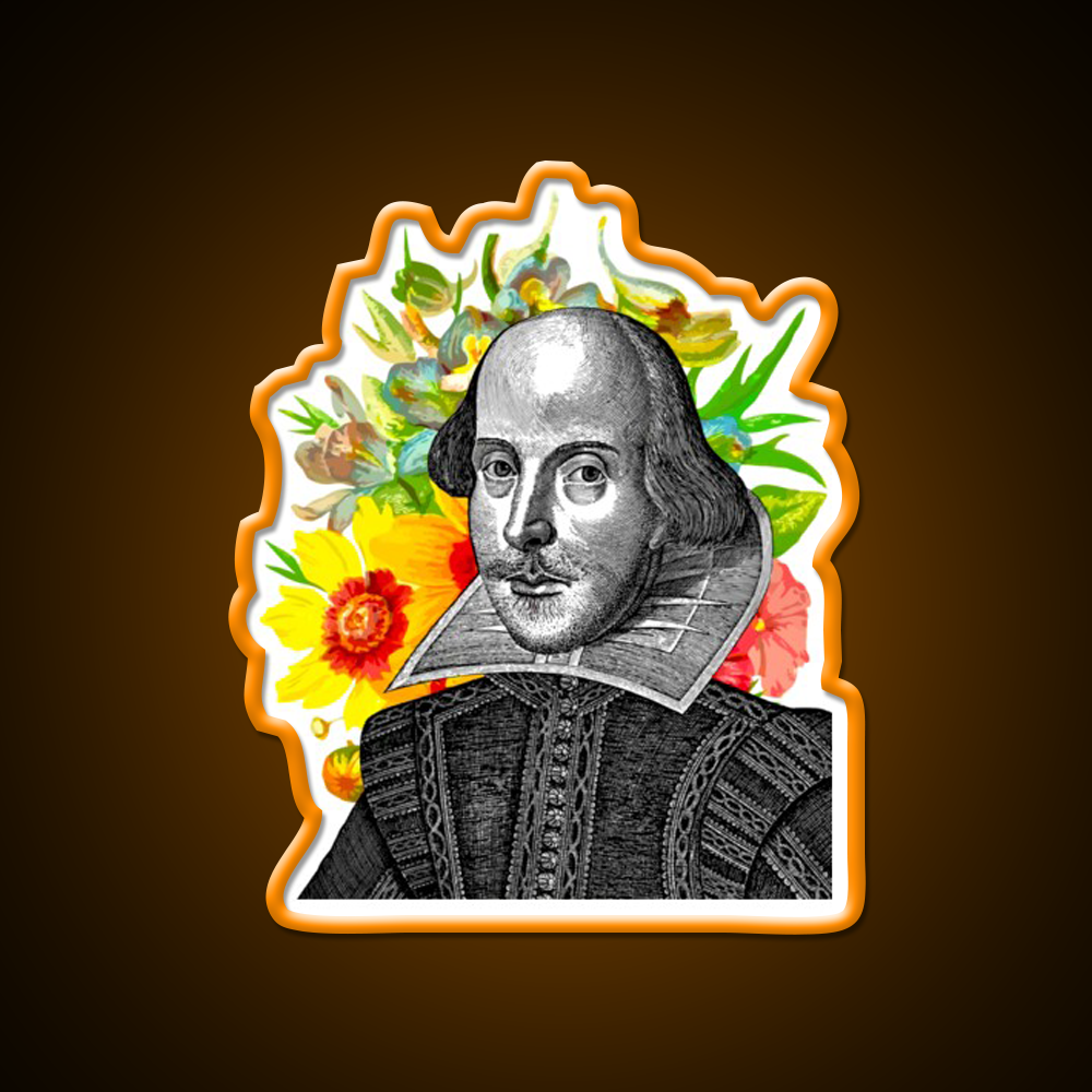 Shakespeare Flowers Renaissance Fair Festival Beer Bar Decor Led Neon Sign Rgb Color - LED neon sign view 6