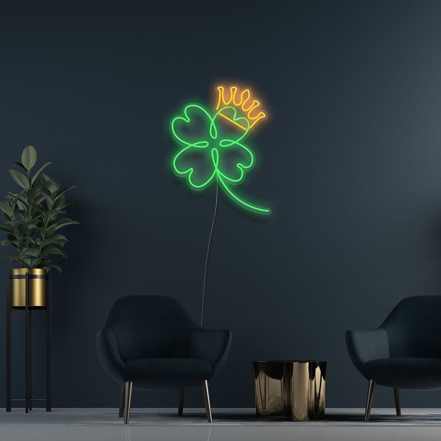 Shamrock Crown Neon Light Sign | Shineneon