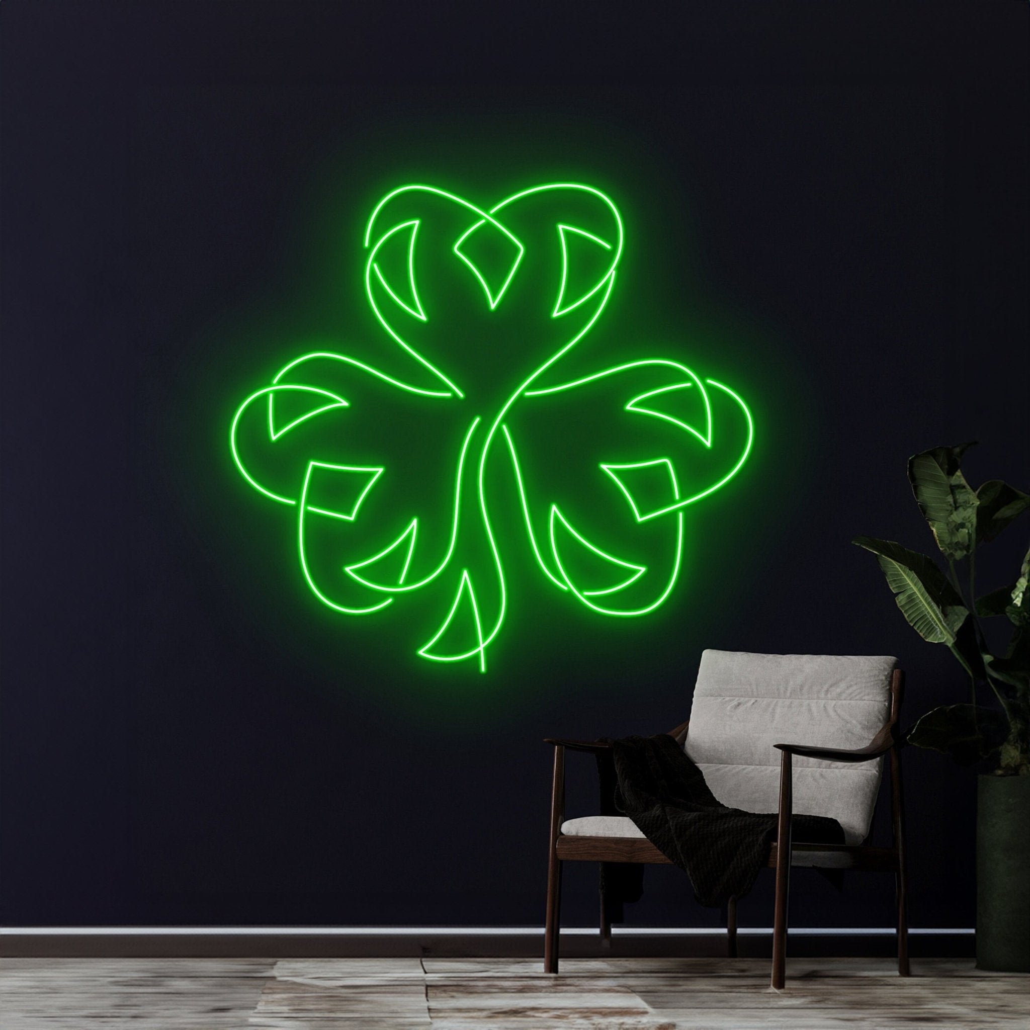 Shamrock Neon Light Lucky Neon Sign - Shineneon